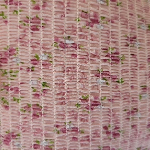 Dri Release Pink Smocked Floral Breast Binder Stretch Tube Top - Size Large - Picture 3 of 5